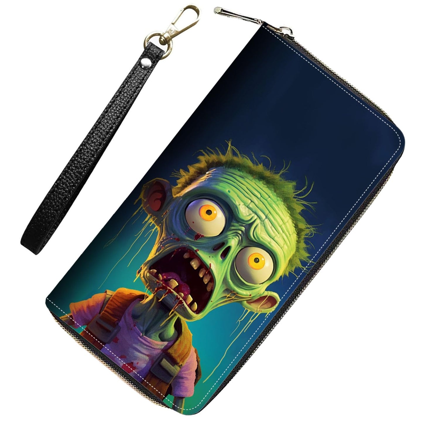 HOTWomens Wallet,RFID Blocking Large Capacity Clutch,Zip Around Leather Purse with 8 Card Slots,Bill Compartments Coin Pocket - Dragon