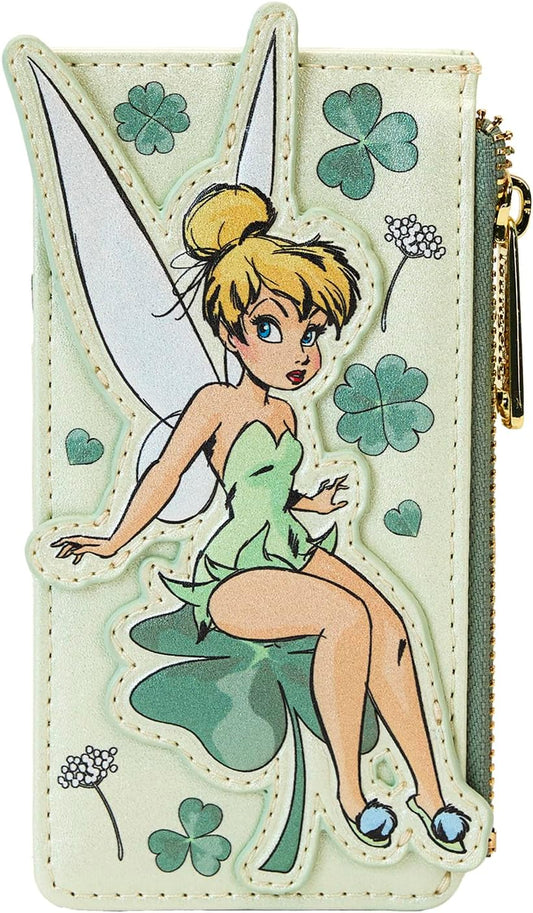 HOTLoungefly Disney Tinker Bell 4-Leaf Clover Large Card Holder