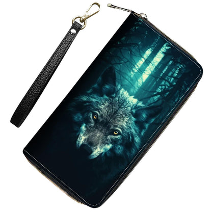 HOTWomens Wallet,RFID Blocking Large Capacity Clutch,Zip Around Leather Purse with 8 Card Slots,Bill Compartments Coin Pocket - Dragon