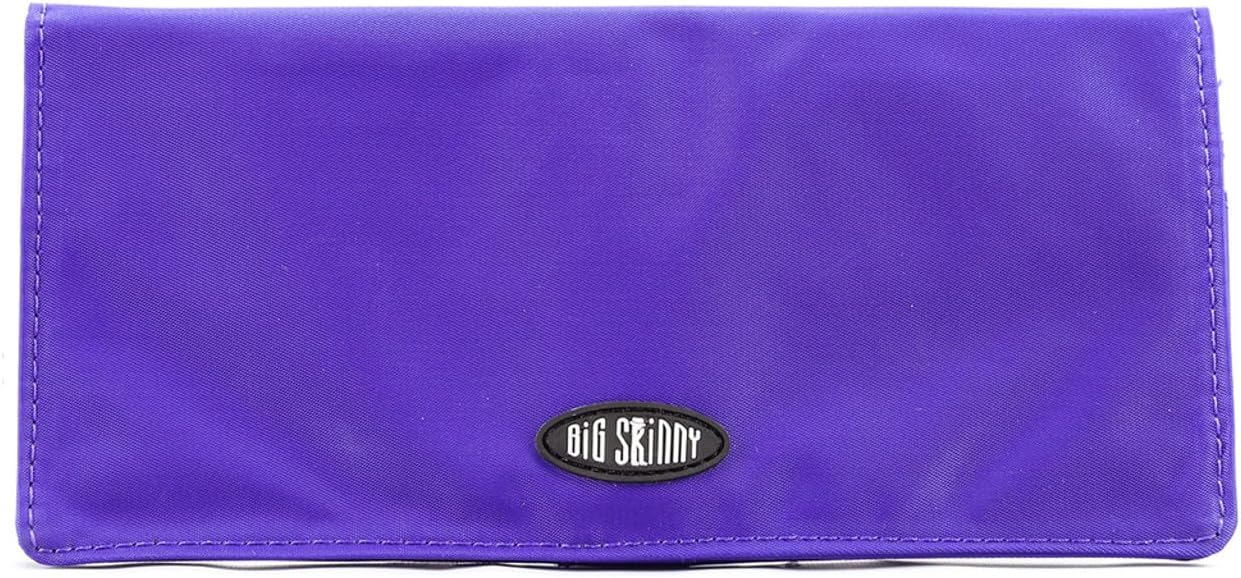 HOTBig Skinny Women's Executive Bi-Fold Checkbook Slim Wallet, Holds Up to 40 Cards