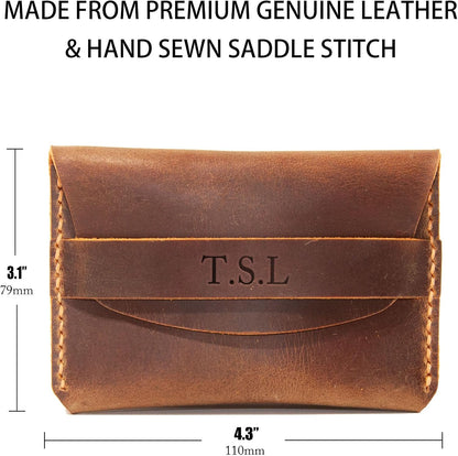 HOTPersonalized Leather Card Holder, Custom Minimalist Cardholder, Credit Card Holder, Slim Card Holder Gift, Credit Card Holder, Small Leather Card Wallet,Business Card Case