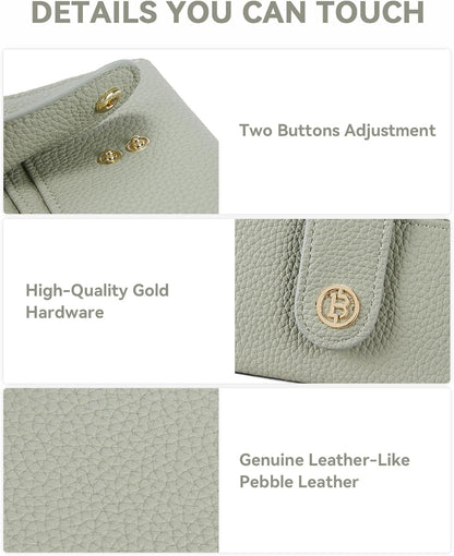 HOTBOSTANTEN Leather Wallets for Women RFID Blocking Slim Card Holder