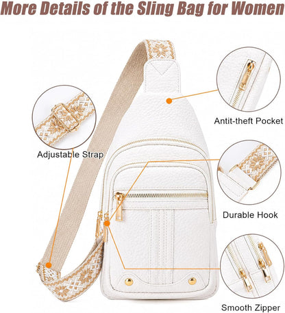 HOTLIGETON Christmas Small Gifts for Mom Wife,Crossbody Bags for Women | Anniversary Birthday Gift for Girlfriend Wife Her,Sling Bag Fanny Pack Chest Anti Theft Purse Secret Santa Gift Ideas