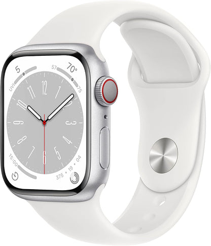 HOTApple Watch Series 8 (GPS, 45mm) Midnight Aluminum Case with Midnight Sport Band (Renewed Premium)