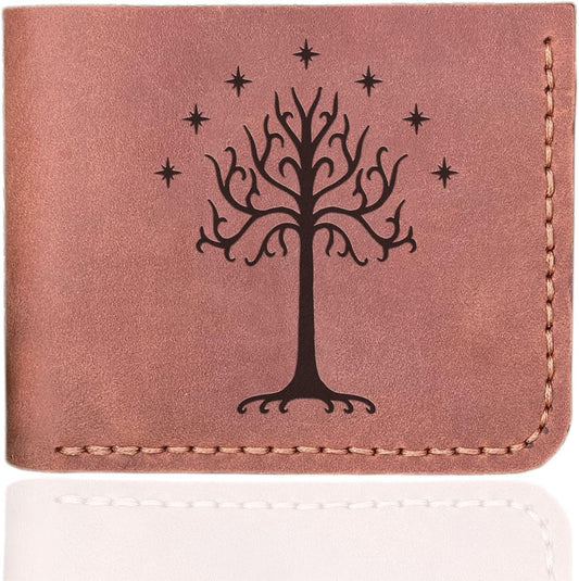HOTTree Of Gonndor Wallet, Gift for Him, Personalized Mens Wallet, Handmade Leather Wallet, Mens Gift For Father, Husband Gift, Boyfriend Gift k32