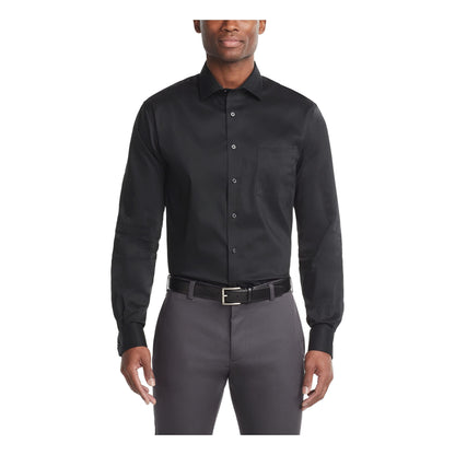 HOTVan Heusen Men's Dress Shirt Regular Fit Ultra Wrinkle Free Flex Collar Stretch Solid