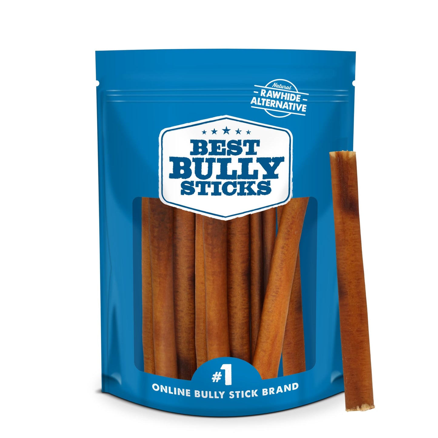 HOTBest Bully Sticks 4 Inch Bully Sticks for Dogs - 8 oz (Pack of 1) - Natural Grass-Fed Dog Treats Small Breed, Grain and Rawhide-Free, Perfect for Small or Young Canines