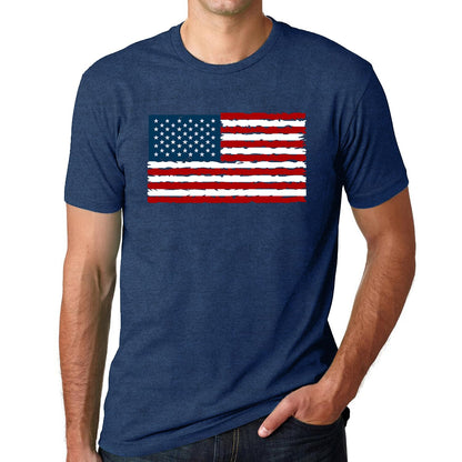 HOTSUWATOIN USA 4th of July Shirts for Men American Flag Short Sleeve Patriotic Independence Day Tee Top