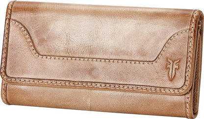HOTFrye Melissa Wallet Cognac Antique Pull Up One Size