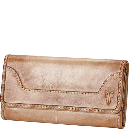 HOTFrye Melissa Wallet Cognac Antique Pull Up One Size