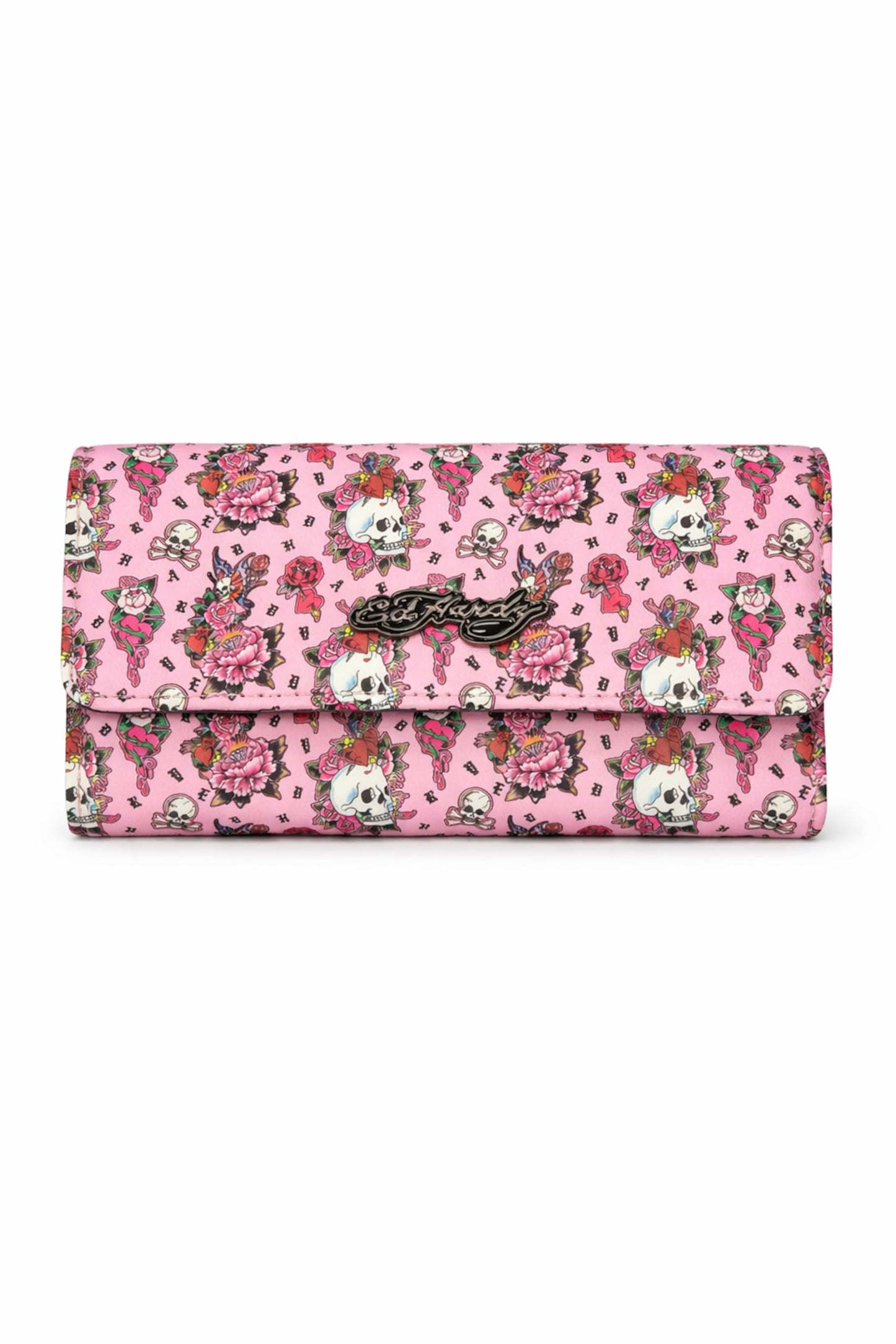 HOTED HARDY Women's Trifold Wallet with Multicompartment Storage EHW193 (Pink/White)