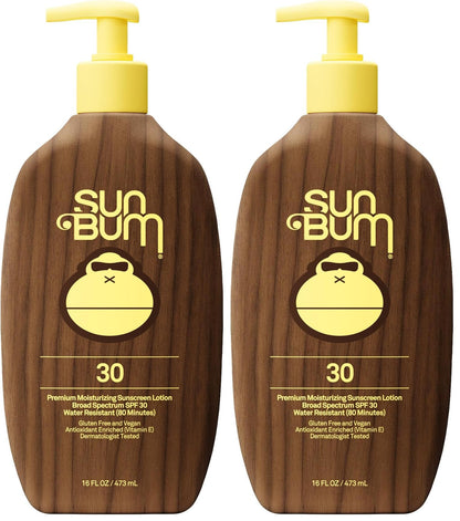 HOTSun Bum Original SPF 50 Sunscreen Body Lotion - Broad Spectrum Moisturizing Sunscreen with Vitamin E - Hawaii 104 Act Compliant (Made without Octinoxate & Oxybenzone) - 8 oz
