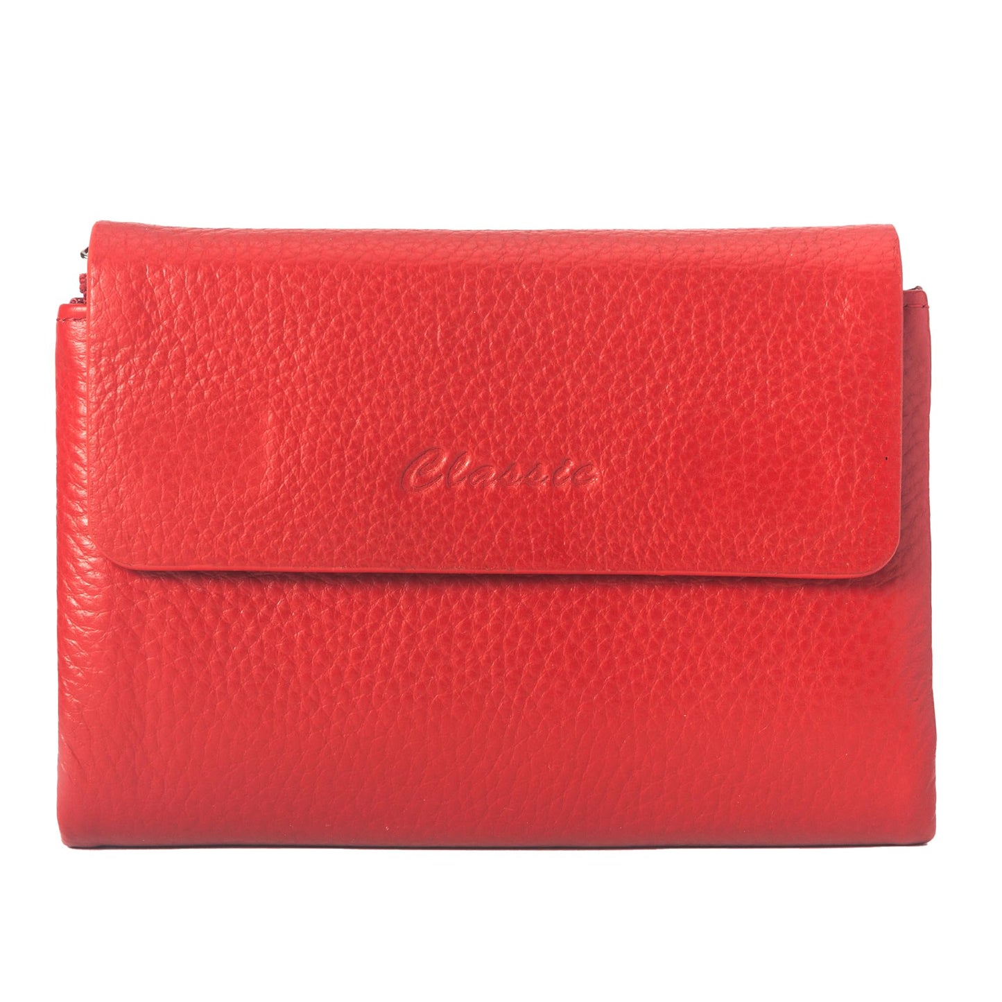HOTBifold Wallet for Women Genuine Leather, [Large Capacity] [Magnetic Closure] Female Ladies Wallet Card Holder with ID Window, Zipper Coin Pockets (Burgundy)