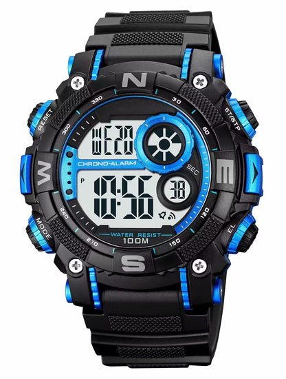 HOTFANMIS Mens Military Multifunction Digital LED Watch Electronic Waterproof Alarm Quartz Sports Watch