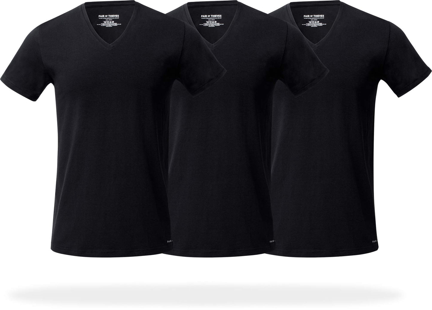 HOTPair of Thieves Men Super Soft V Neck | T-Shirt for Men | Breathable, Tagless Performance Cotton Blend | All-Day Wear