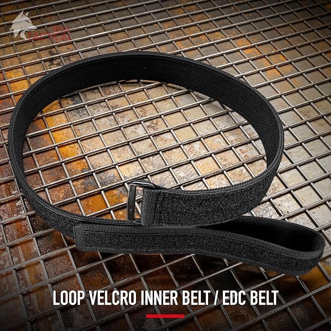 HOTWOLF TACTICAL Simple EDC/Inner Belt Loop Liner Gun Belt for Men Concealed Carry & CCW