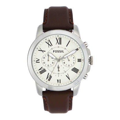 HOTFossil Men's Watch, Grant Quartz Stainless Steel Chronograph Watch for Men