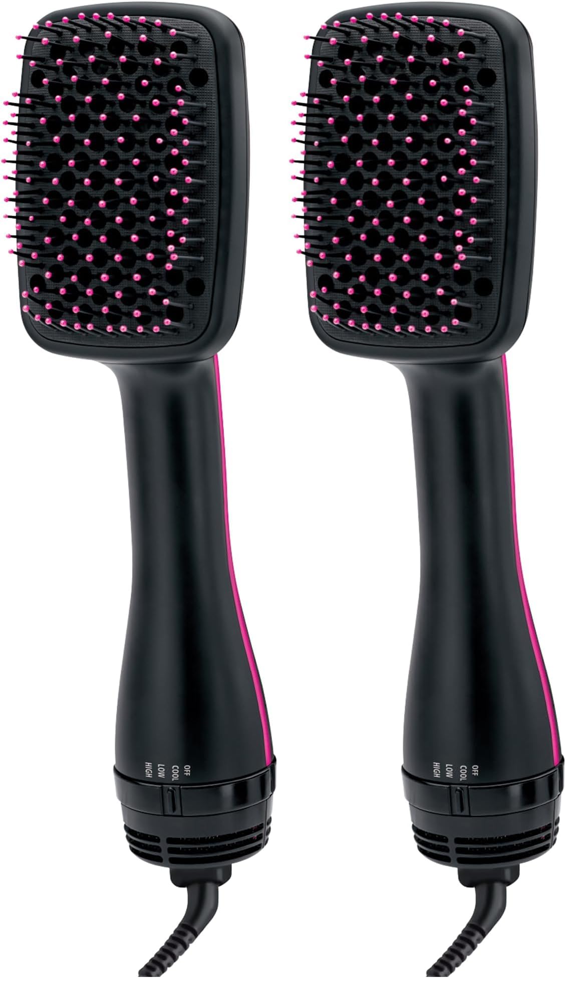 HOTREVLON One-Step Hair Dryer and Styler, All-in-One Hair Brush Straightener for Salon-Quality Smooth & Straight Styles, Black