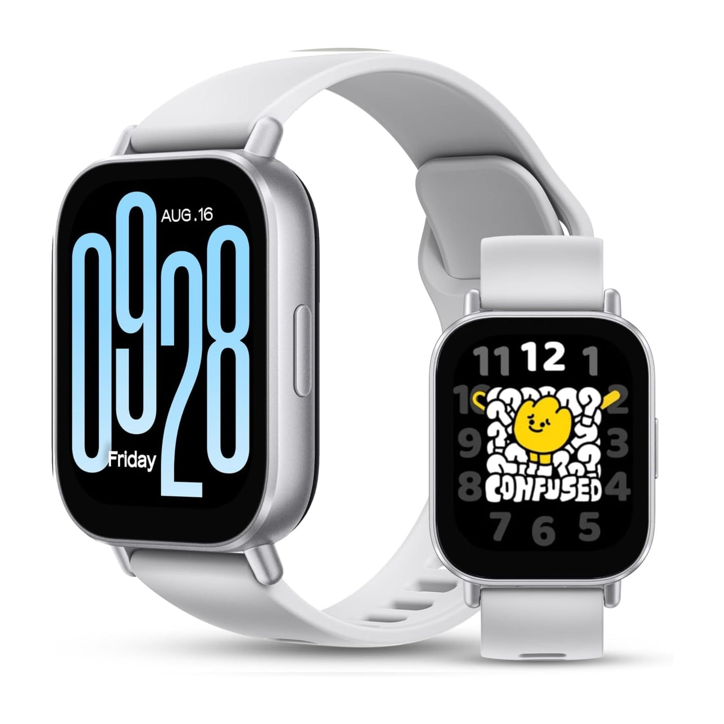 HOTXiaomi Redmi 5 Active Smart Watch, Step Counter Sport Watch for Women Men with 2" LCD Large Display, 140 Sports Modes, 5ATM Waterproof (Active-Matte Silver)