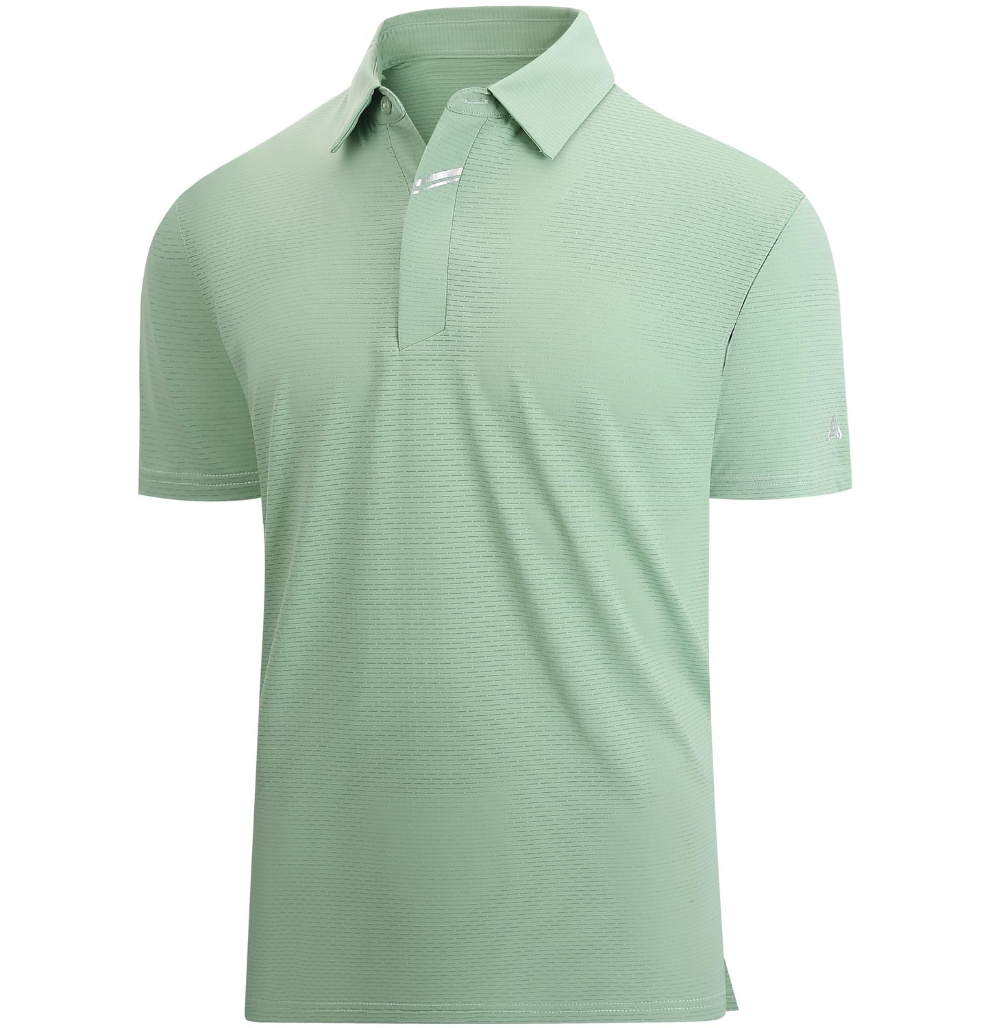 HOTEsabel.C Jacquard Golf Shirts for Men Dry Fit Short Sleeve Collared Polo | Moisture Wicking, Athletic Fit, 4-Way Stretch for Comfort, Wrinkle Free, Lightweight, Ideal for Golf, Casual & Work Wear