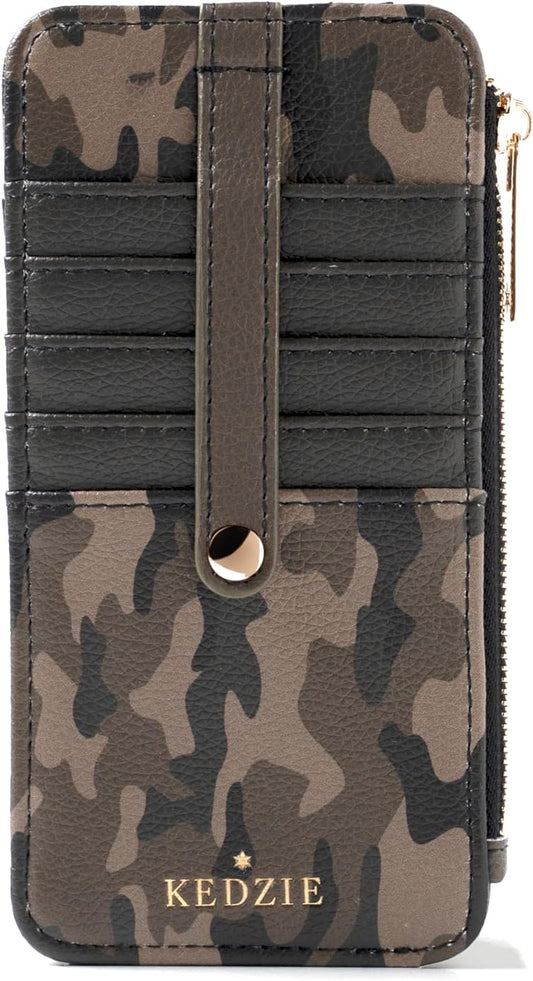 HOTKEDZIE Essentials Women's ID Wallet in Vegan Leather - Glamoflauge