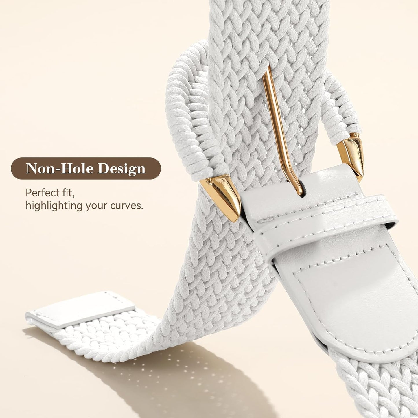 HOTBraided Belt for Women Dress Summer Ladies Woven Wide Boho Belt for Jeans