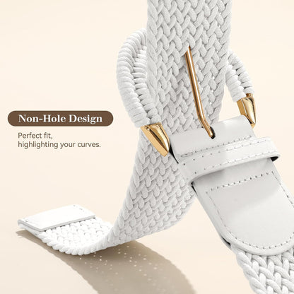 HOTBraided Belt for Women Dress Summer Ladies Woven Wide Boho Belt for Jeans