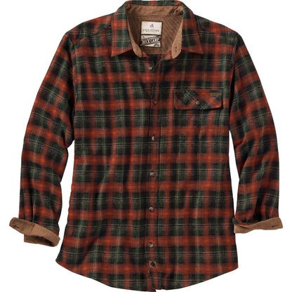 HOTLegendary Whitetails Mens Long Sleeve Button Down 100% Cotton Flannel Shirt
