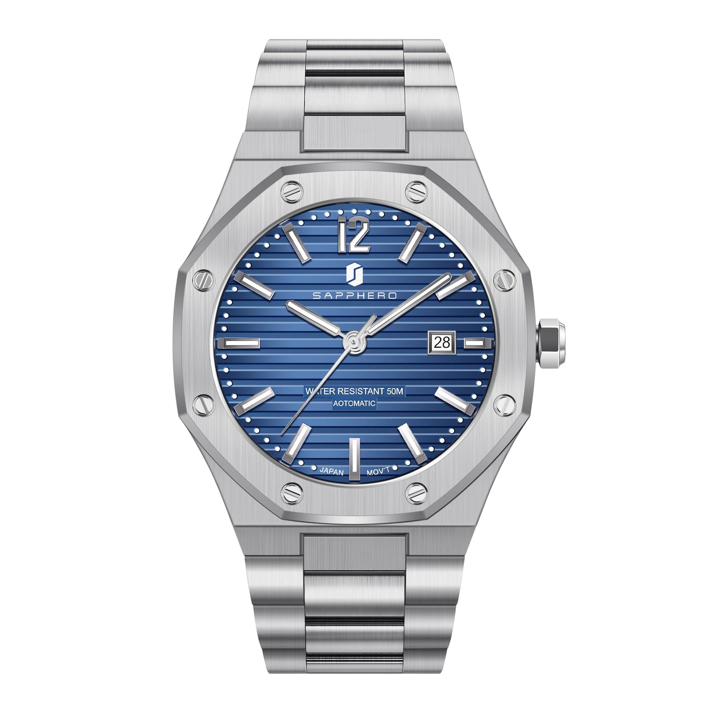 HOTBENYAR Watch for Men Analog Quartz Chronograph Waterproof Luminous Designer Mens Wrist Watches Business Work Sport Casual Dress Watch with Silicone Strap Elegant Gifts for Men