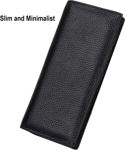 HOTLavemi Ultra Slim Thin Leather Women Wallet RFID Blocking Credit Card Holder Bifold Long Ladies Billfold