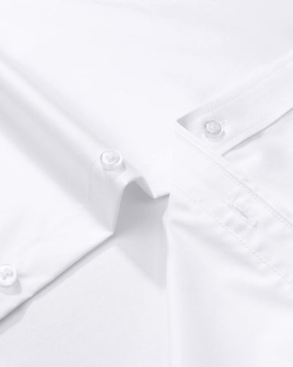 HOTJ.VER Men's Dress Shirts Solid Long Sleeve Stretch Wrinkle-Free Formal Shirt Business Casual Button Down Shirts