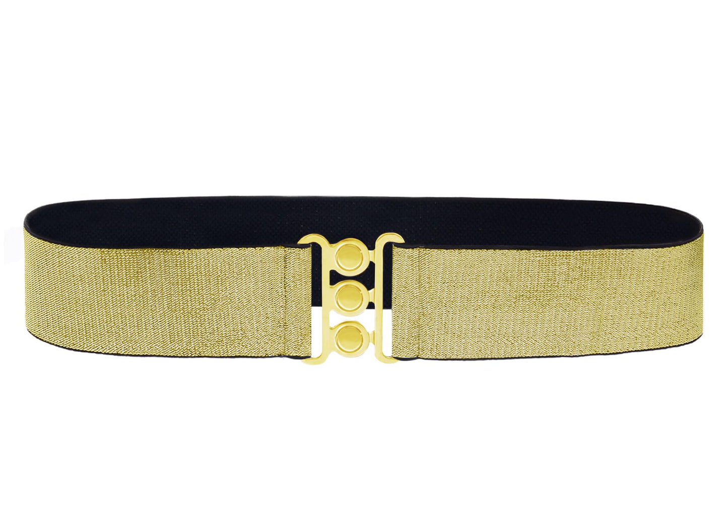HOTAnna-Kaci Women's Sparkly Glitter Sequin Wide Stretch Elastic Belt Accessory