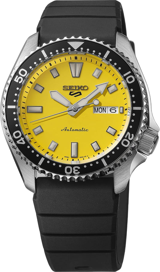 HOTSEIKO 5 Sports Men's Automatic Watch with Stainless Steel Case and Luminous Hands - Stylish Wrist Watches