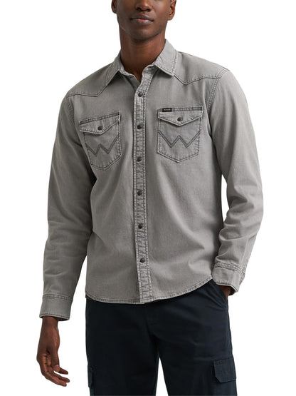 HOTWrangler Men's Iconic Regular Fit Snap Shirt