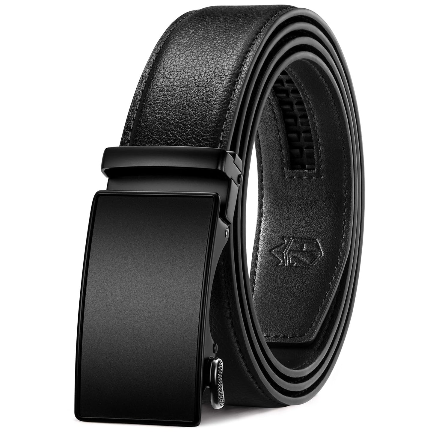 HOTZitahli Belt Men,Leather Ratchet Belt for Men Dress Casual Every Day with Adjustable Buckle,Trim to Fit For Gift