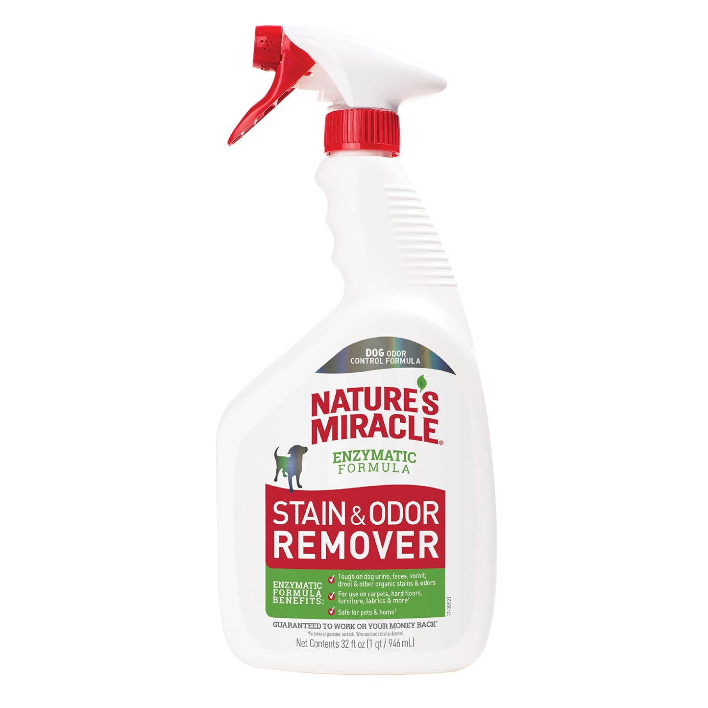 HOTNature’s Miracle Stain and Odor Remover Dog, 32 Ounces, Everyday Mess Enzymatic Odor Control Formula