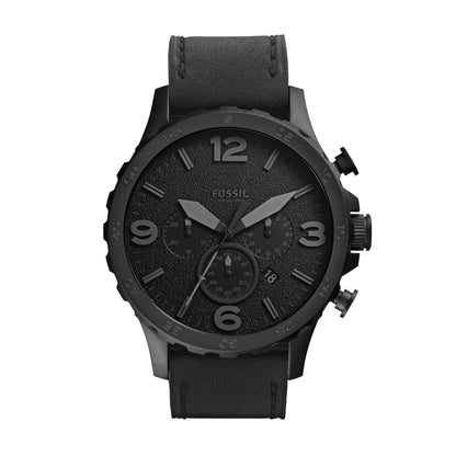 HOTFossil Men's Nate Quartz Watch, Oversized Stainless Steel Chronograph Watch for Men