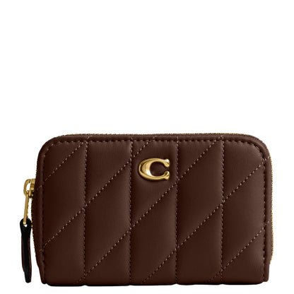 HOTCoach Essential Small Zip Around Card Case with Quilting
