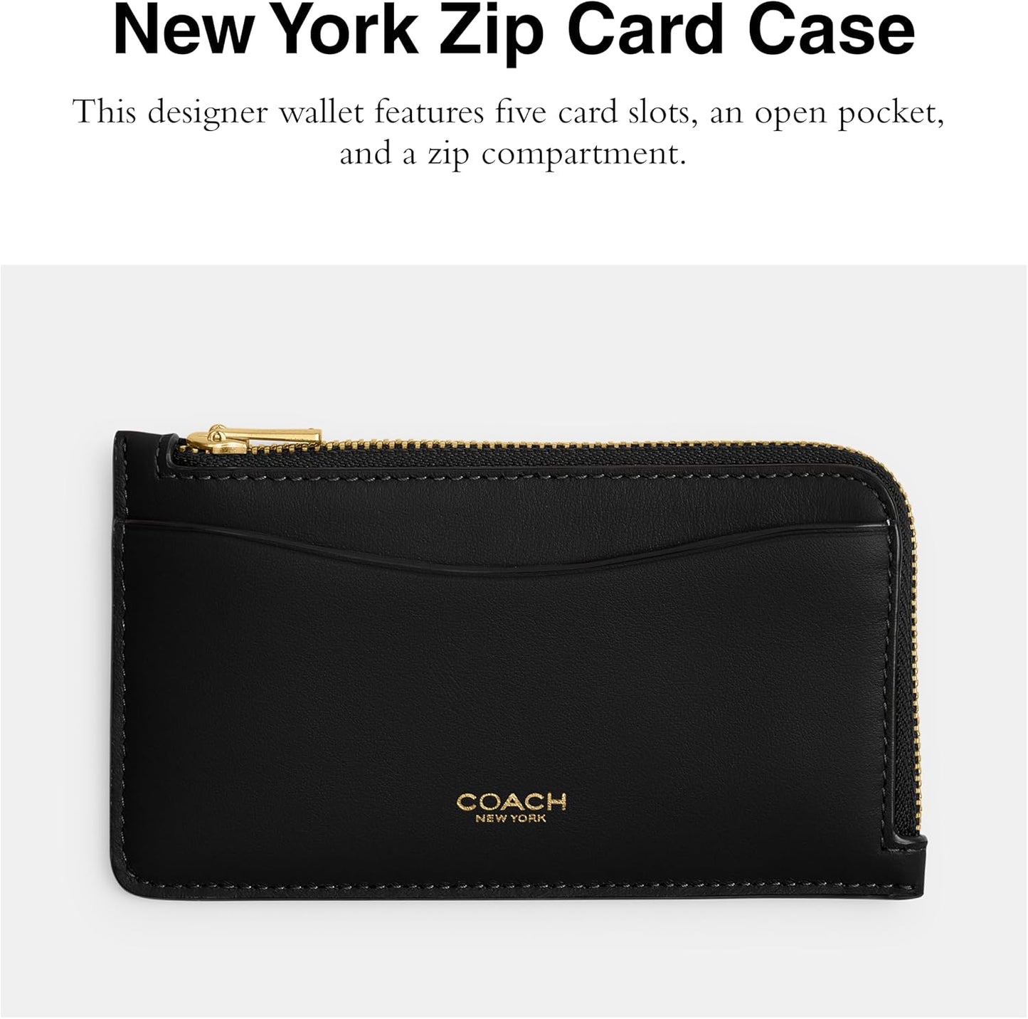 HOTCOACH Small Zip Card Case
