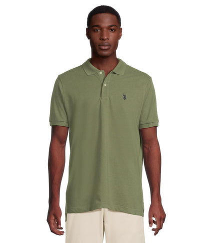HOTU.S. Polo Assn. Men's Classic Polo Shirt, Two-Button Closure Pique Polo Shirt, Summer Fashion Golf Shirt | Two-Button Closure Pique Polo Shirt, Summer Fashion Golf Shirt