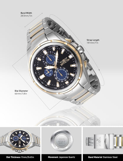HOTInvicta Aviator Men 50mm Quartz