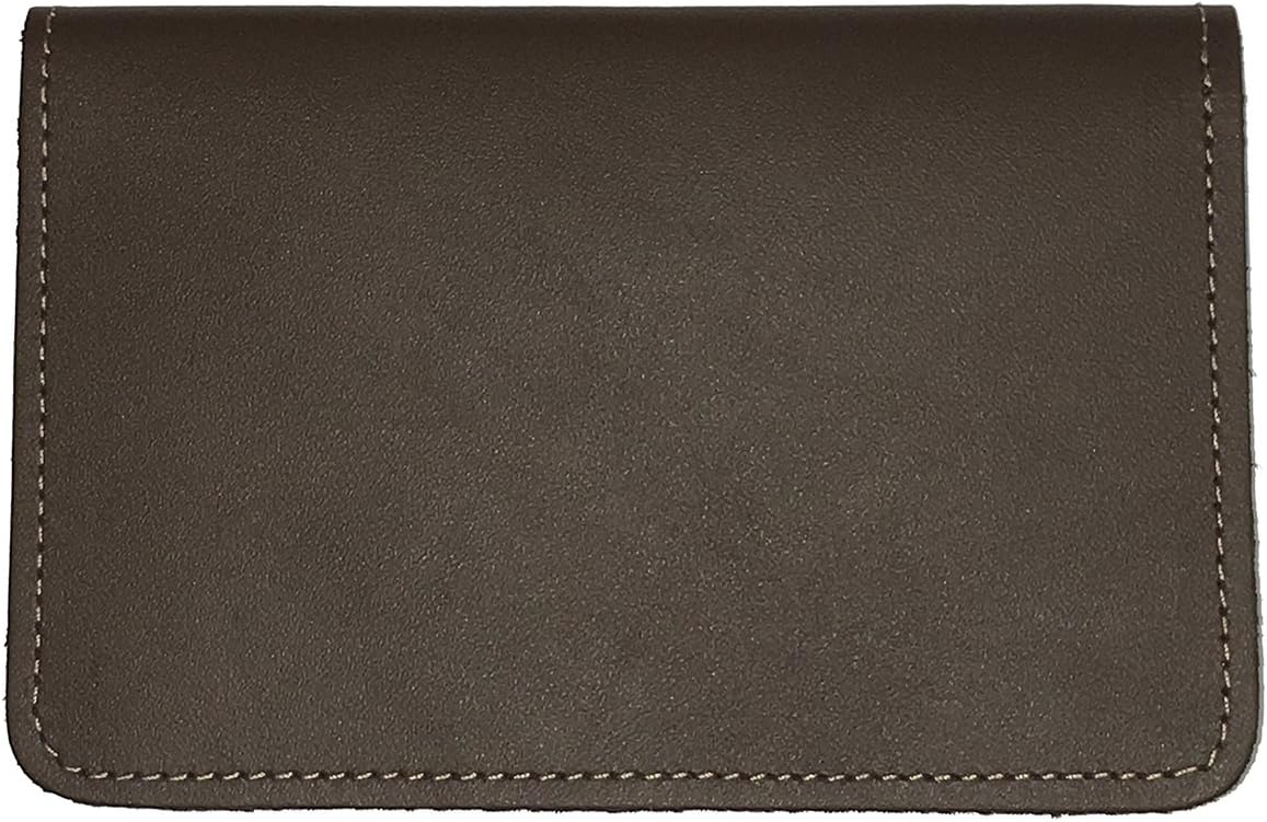HOTRustic Hickory Leather Top Stub Checkbook Cover