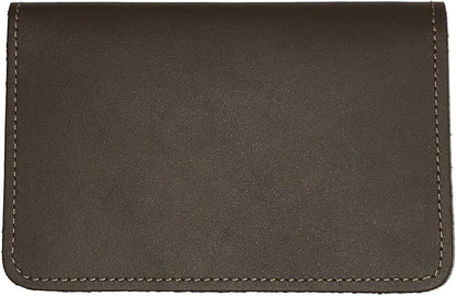 HOTRustic Hickory Leather Top Stub Checkbook Cover