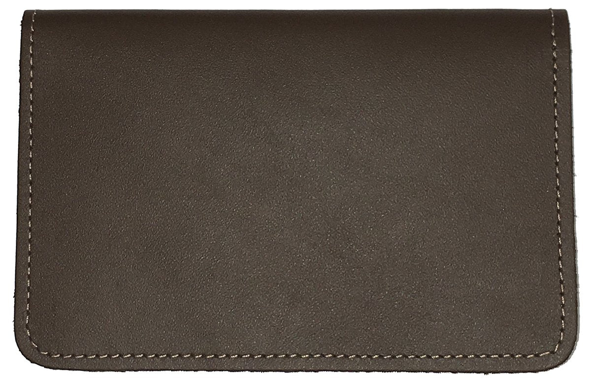 HOTRustic Hickory Leather Top Stub Checkbook Cover