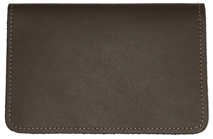 HOTRustic Hickory Leather Top Stub Checkbook Cover