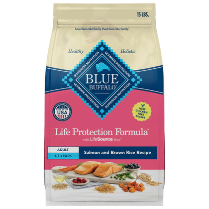 HOTBlue Buffalo Life Protection Formula Chicken Adult Dry Dog Food, 15 lb | Real Chicken #1 Ingredient, Supports Immunity with Antioxidant-Rich LifeSource Bits, Promotes Healthy Muscle Development