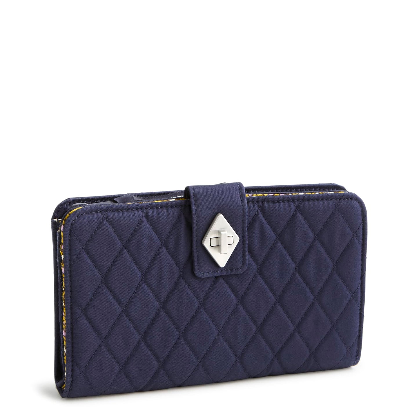 HOTVera Bradley Women's Premium Cotton Turnlock Wallet – Vibrant Paisley