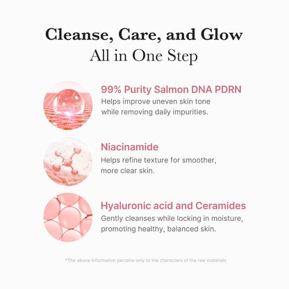 HOTmedicube Facial Cleanser PDRN Marshmallow Whip Cleanser | Deep Cleansing Foam - Uneven Skin Tone with Salmon DNA PDRN, Hydrating & Nourishing Gentle Cleanse, Korean Skincare, 4.23 oz