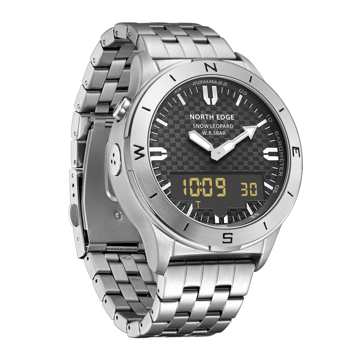 HOTDIDITIME Tactical Watches for Men, Military Watches for Men, Waterproof 164FT, Fitness Watch, Mens Digital Watches with Compass, Metronome, Pedometer, Lightweight Breathable Nylon Watch