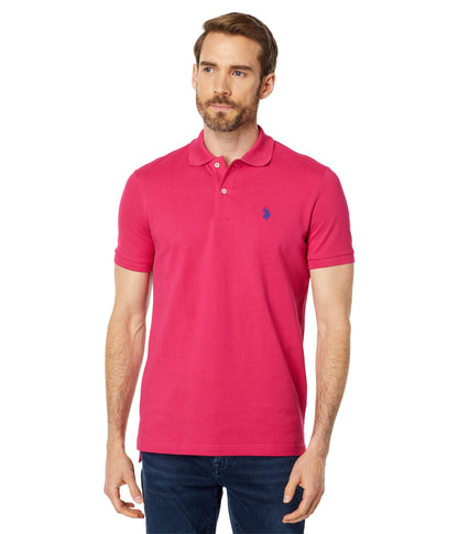 HOTU.S. Polo Assn. Men's Classic Polo Shirt, Two-Button Closure Pique Polo Shirt, Summer Fashion Golf Shirt | Two-Button Closure Pique Polo Shirt, Summer Fashion Golf Shirt